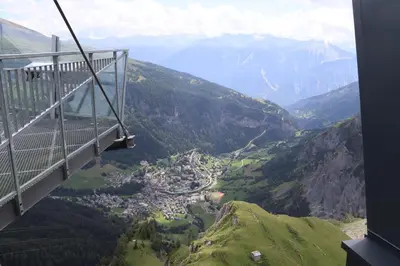 Ein allgemeiner Bergblick oder ein Berglick von der Ferienwohnung aus