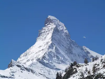 Ein allgemeiner Bergblick oder ein Berglick von der Ferienwohnung aus