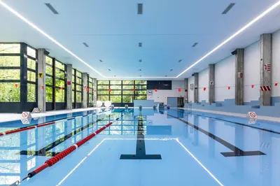 Der Swimmingpool an oder in der Nähe von Sport Resort Fiesch, Garni Aletsch
