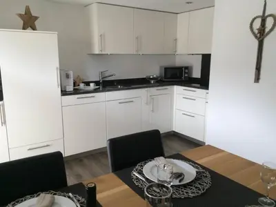 Küche/Küchenzeile in der Unterkunft Apartment Bergfreude Kuonen by Interhome