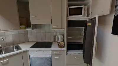 Küche/Küchenzeile in der Unterkunft Hotel Harder Minerva