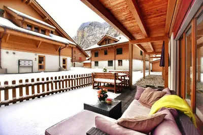Ein Sitzbereich in der Unterkunft Apartment Breithorn - Charming home - free parking & Wifi