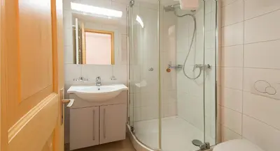 Ein Badezimmer in der Unterkunft Chalet Luna