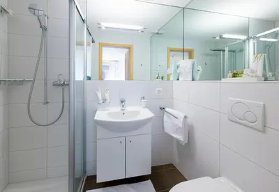 Ein Badezimmer in der Unterkunft Chalet Sterndolde