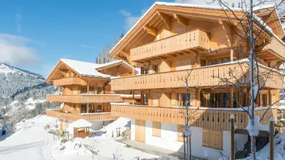 Ein allgemeiner Bergblick oder ein Berglick von der Ferienwohnung aus