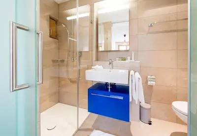Ein Badezimmer in der Unterkunft Panoramapark Soleil Chalet B