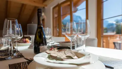 Getränke in der Unterkunft Panoramapark Soleil Chalet D