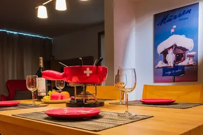 Getränke in der Unterkunft Chalet Raufthubel