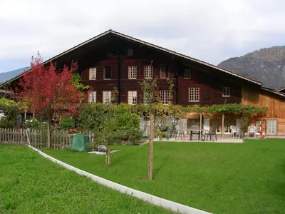 Ein allgemeiner Bergblick oder ein Berglick von der Ferienwohnung aus