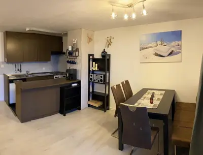 Küche/Küchenzeile in der Unterkunft Ferienwohnung ViOs im Haus Castello