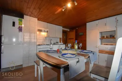 Küche/Küchenzeile in der Unterkunft Cosy Chalet in Brig-Glis