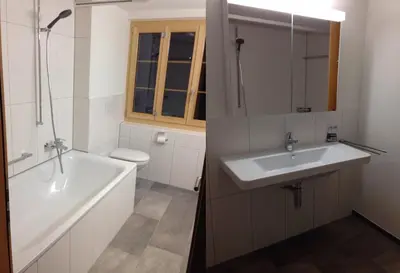 Ein Badezimmer in der Unterkunft Chalet Halten