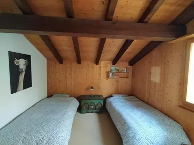 Ein Bett oder Betten in einem Zimmer der Unterkunft Chalet Bissetrot