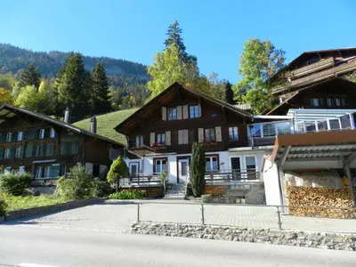 Ein allgemeiner Bergblick oder ein Berglick von der Ferienwohnung aus