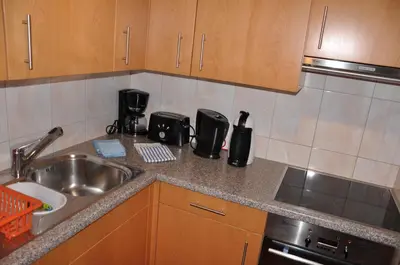 Küche/Küchenzeile in der Unterkunft Haus Viktoria A