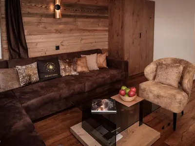 Ein Sitzbereich in der Unterkunft Apartment Galaxy Lodge by Interhome