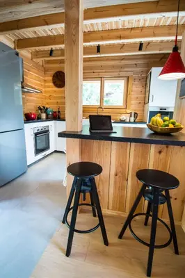 Küche/Küchenzeile in der Unterkunft Chalet PapaGna