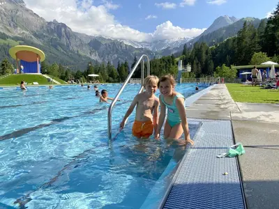 Ein allgemeiner Bergblick oder ein Berglick von der Ferienwohnung aus