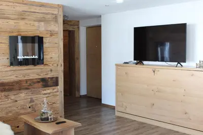 TV/Unterhaltungsangebot in der Unterkunft Matterhorn 2.5 Zimmerwohnung