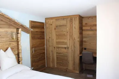 Ein Bett oder Betten in einem Zimmer der Unterkunft Stadel