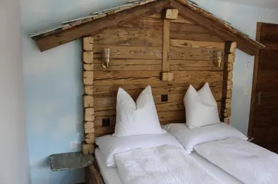 Ein Bett oder Betten in einem Zimmer der Unterkunft Stadel