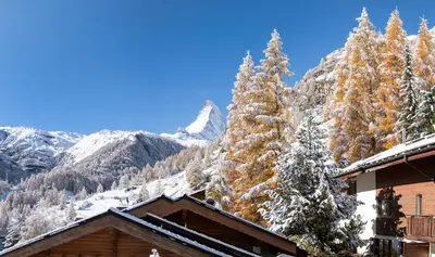 Ein allgemeiner Bergblick oder ein Berglick von der Ferienwohnung aus