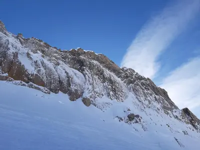 Ein allgemeiner Bergblick oder ein Berglick von der Ferienwohnung aus