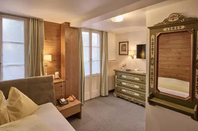 Ein Bett oder Betten in einem Zimmer der Unterkunft Baeren Hotel, The Bear Inn