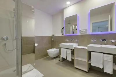 Ein Badezimmer in der Unterkunft Boutique Hotel Bellevue