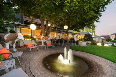 Ein Garten an der Unterkunft Stella Swiss Quality Hotel