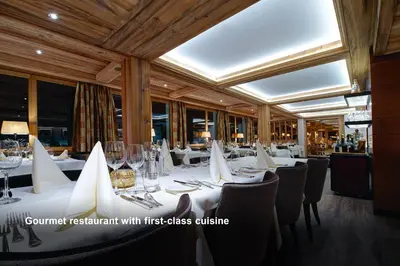Ein Restaurant oder anderes Speiselokal in der Unterkunft Hotel Kirchbühl Superior