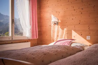 Ein Bett oder Betten in einem Zimmer der Unterkunft Gasthof Schoenegg B&B