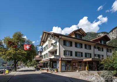 Ein allgemeiner Bergblick oder ein Berglick von des Hotels aus