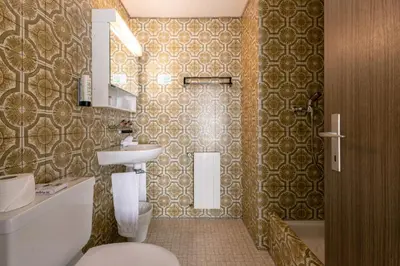 Ein Badezimmer in der Unterkunft Hotel Kreuz
