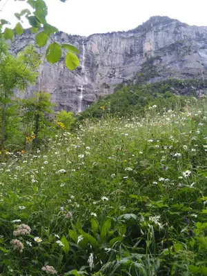 Naturlandschaft in der Nähe des Chalets
