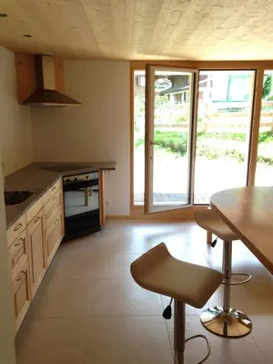 Küche/Küchenzeile in der Unterkunft 2-Zimmer Ferienwohnung,Parterre,Sitzplatz,Garage