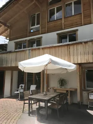 Ein Balkon oder eine Terrasse in der Unterkunft 2-Zimmer Ferienwohnung,Parterre,Sitzplatz,Garage