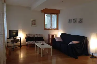 Ein Sitzbereich in der Unterkunft Apartment Del Sol Etoile 1 Crans Montana Switzerland