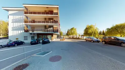 Das Gebäude in dem sich die Ferienwohnung befindet