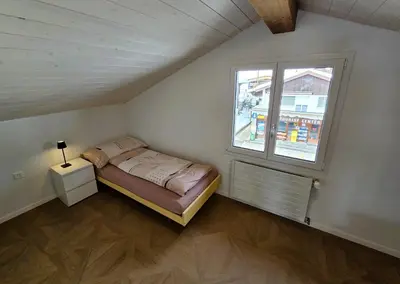 Ein Bett oder Betten in einem Zimmer der Unterkunft Chalet Lilo 2 Zimmer top mountain view