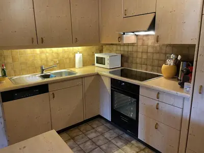 Küche/Küchenzeile in der Unterkunft Apartment Halten - Hofmann by Interhome
