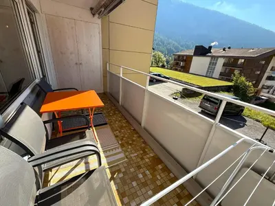 Ein allgemeiner Bergblick oder ein Berglick von der Ferienwohnung aus