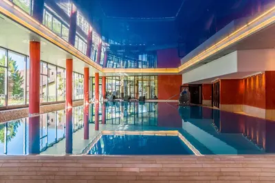 Der Swimmingpool an oder in der Nähe von Apartment Enzian mit Mitbenutzung SPA & Wellness - GRIWA RENT AG