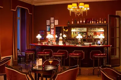 Lounge oder Bar in der Unterkunft Grand Hotel Beau Rivage Interlaken