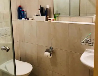 Ein Badezimmer in der Unterkunft Mountain Apartments Zermatt Studio Nr 4