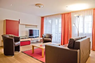 Ein Sitzbereich in der Unterkunft Apartment Stotzhalten 2.5 - GriwaRent AG
