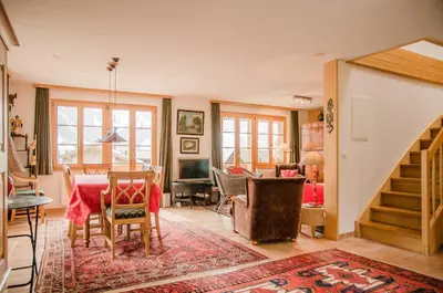 Ein Sitzbereich in der Unterkunft Apartment Bärhag - GRIWA RENT AG