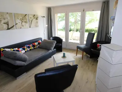 Ein Sitzbereich in der Unterkunft Residence Edelweiss C313