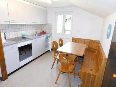 Küche/Küchenzeile in der Unterkunft Ferienwohnung Alter Konsum