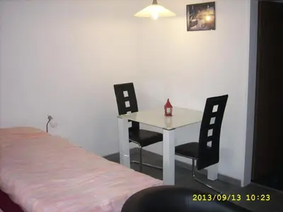 Ein Bett oder Betten in einem Zimmer der Unterkunft Haus Apollo